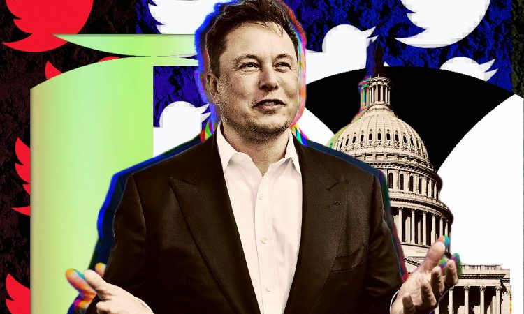 Photo edit of Elon Musk/Twitter. Credit: Alexander J. Williams III/Popacta