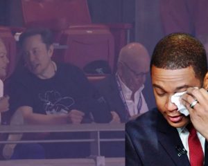 Photo edit of Elon Musk at Super Bowl LVII and Don Lemon having an apparent meltdown as a result of Musk's company. Credit: Alexander J. Williams III/Popacta.