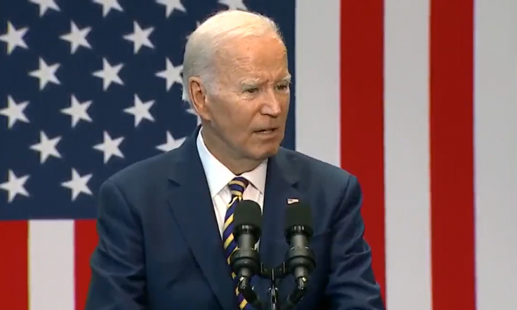 Biden making a false claim he "taught classes" at UPenn while speaking at Prince George Community College in Maryland on Thursday